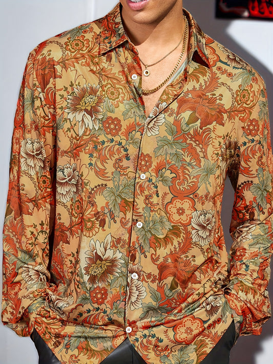 Men's Loose Long Sleeve Shirt