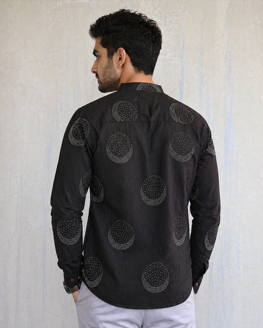 Premium Black Abstract Dot Design Shirt