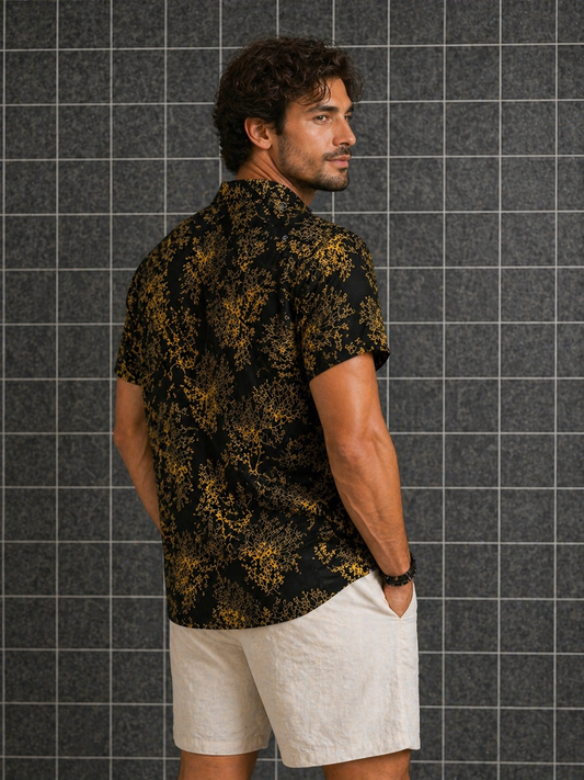 Short-Sleeve Floral Shirt