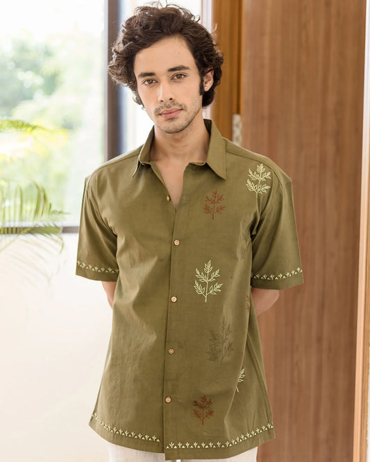 Embroidered Cotton Shirt