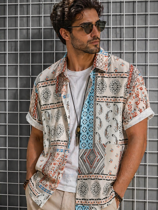 Men's Tropical Print Shirt