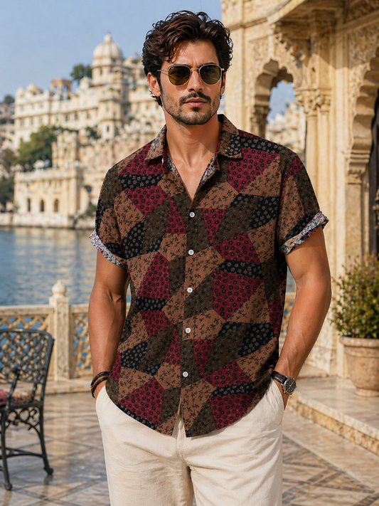 Men's Stylish Outdoor Casual Short-Sleeve Shirt