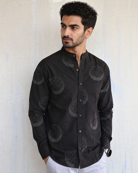 Premium Black Abstract Dot Design Shirt