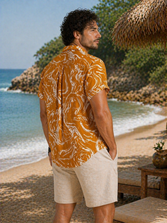 Summer Shirt with a Regular Collar for Comfort