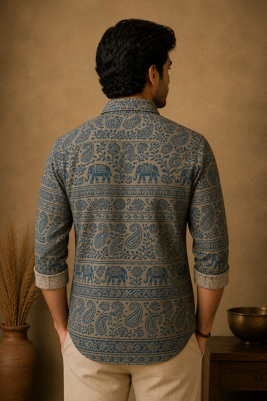 Elephant Paisley Classic Shirt for Men